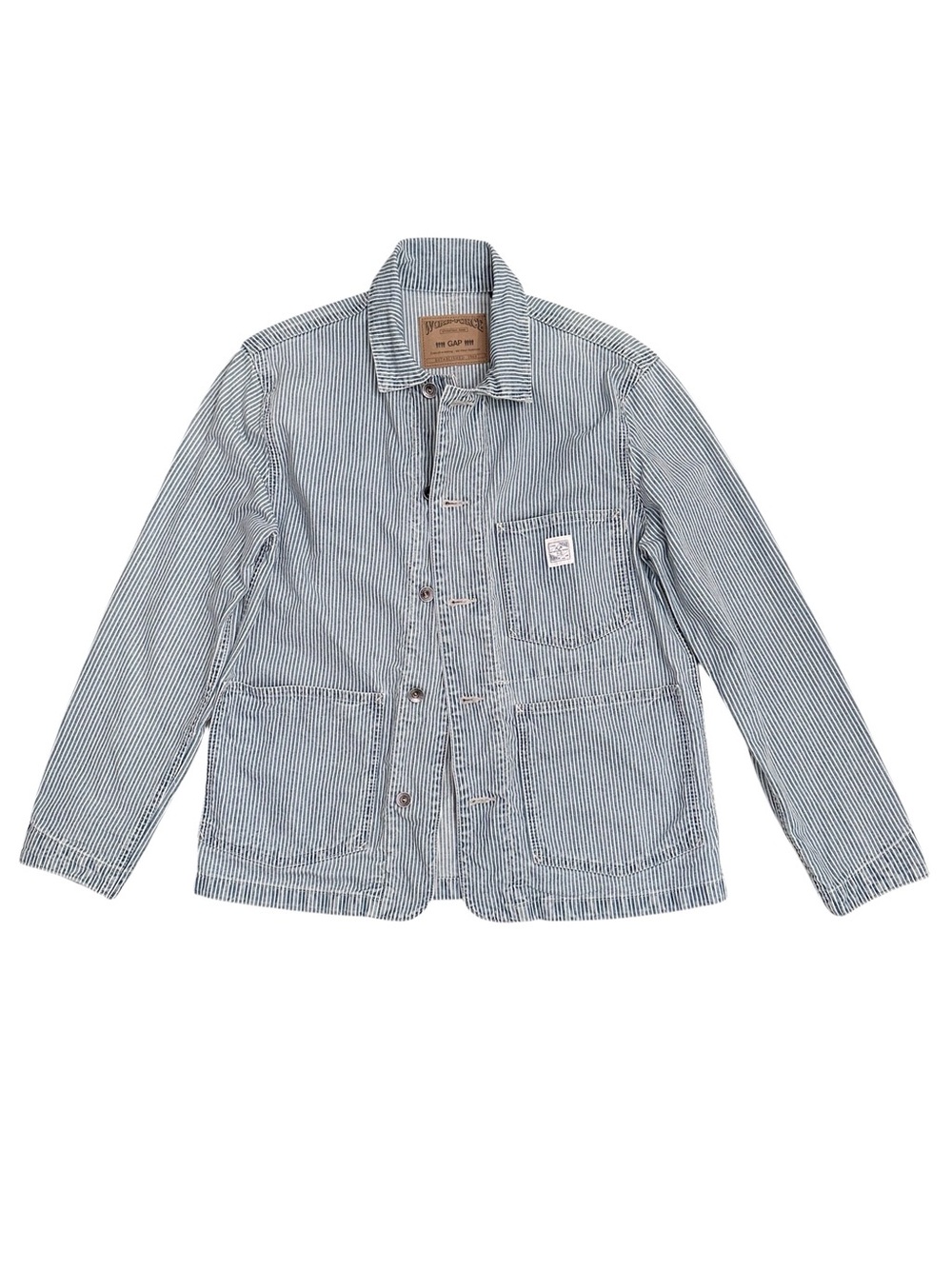 Gap Workforce Worker Jacket Chore Coat Railroad Stripe Size Small